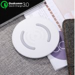 Wholesale Quick Charge Ultra-Slim Wireless Charger for Qi Compatible Device (White)